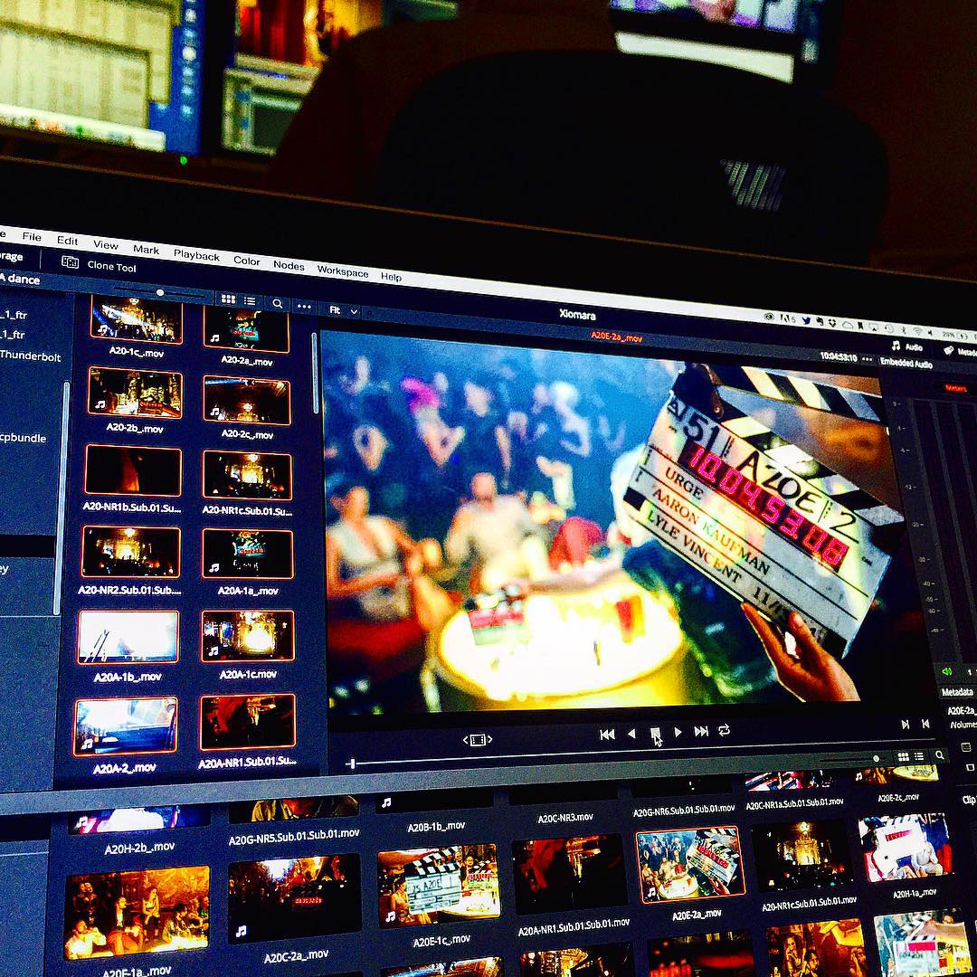 31 juli 2015: End of week 8 with the editor extraordinaire @selftaught1 - finish line is getting close. #urge #urgemovie
