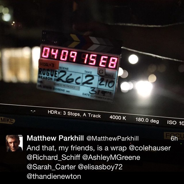 05 September: Sad but true. What an amazing ride though @colehauser22 @iamderekluke @roguetv #richardschiff #matthewparkhill #RogueTV #Mia ....LA... I'm coming home 
 05 September: Sad but true. What an amazing ride though @colehauser22 @iamderekluke @roguetv #richardschiff #matthewparkhill #RogueTV #Mia ....LA... I'm coming home