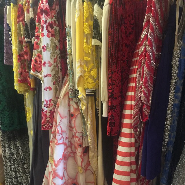 15 September: Give them to me! I need them all! Living a fantasy in the @naeemkhannyc headquarters! #NYFW 
 15 September: Give them to me! I need them all! Living a fantasy in the @naeemkhannyc headquarters! #NYFW