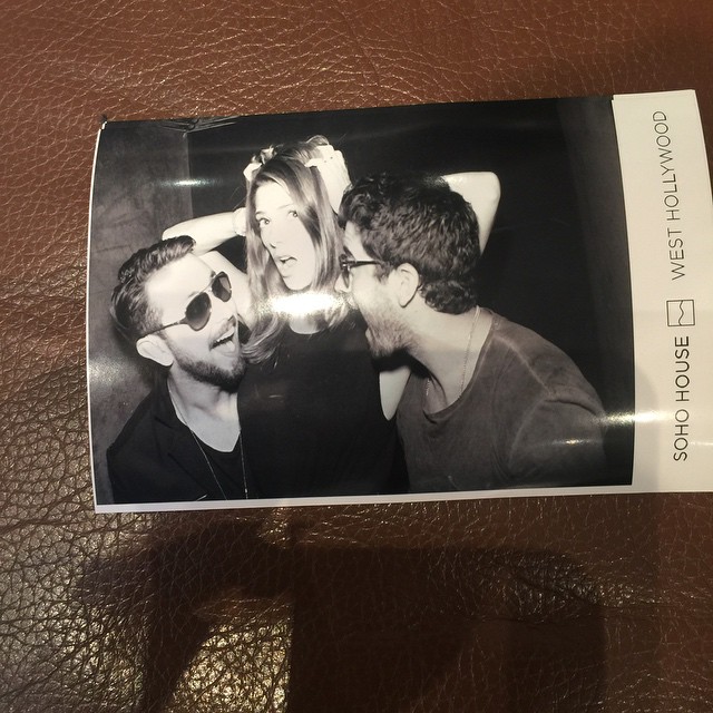 23 Oktober: Just a little triple date soho house lunch with @ryanrottman @paulkhoury #swoon #sodreamy #fam
