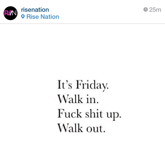 24 Oktober: Ha! Yea, yea, ok I suppose we could @josephchase @risenation @risemovement #Regram
24 Oktober: Ha! Yea, yea, ok I suppose we could @josephchase @risenation @risemovement #Regram