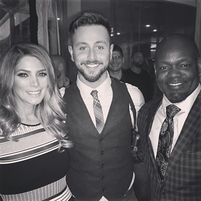 05 februari: Met a legend last night with @paulkhoury #emmittsmith #jimbrown80th

