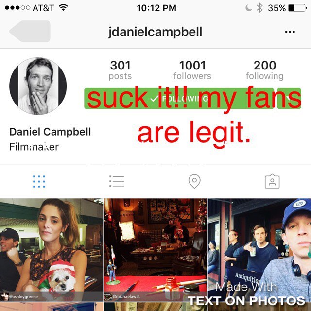 04 november: My lovely text to my director @jdanielcampbell 🙊 you guys are awesome. 🙏 ❤️❤️❤️❤️ #hebetterbecharming
