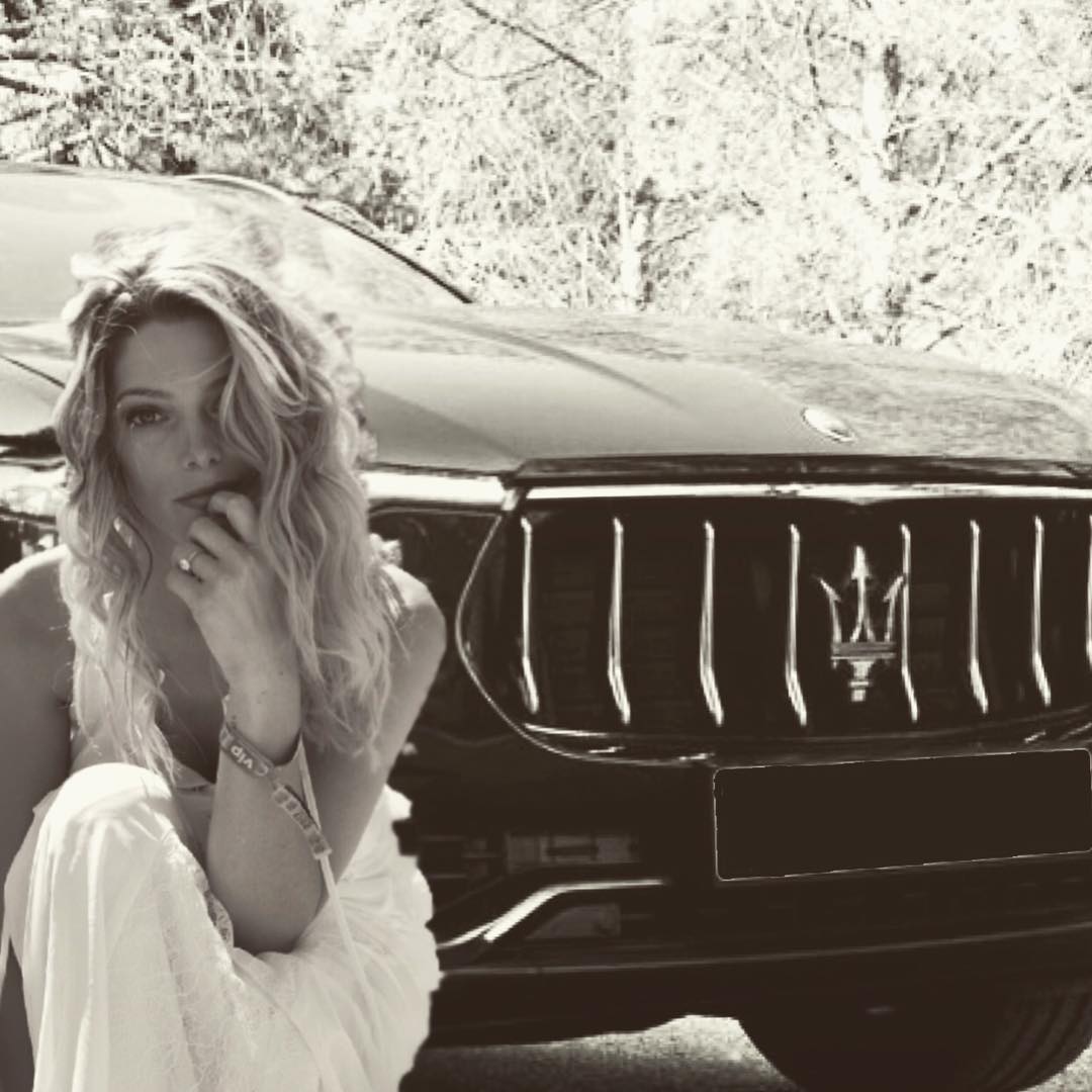 27 april: Me and my @MaseratiUSA // I call her black panther // she PURRS #fastlane #maserati #slightlyobsessed
