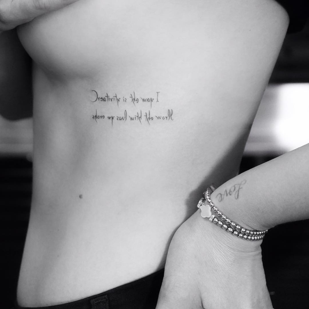04 mei: #oopsididitagain // I couldn't resist @mr.k_tats and I love it // what do you guys think? #tatoo #nyc #bangbang
