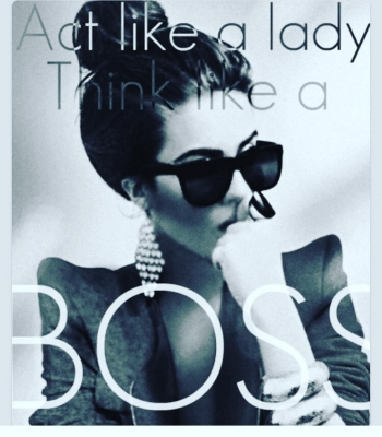 7 april: I'm just slightly #obsessed with this. Ready to conquer Friday. #bosslady
