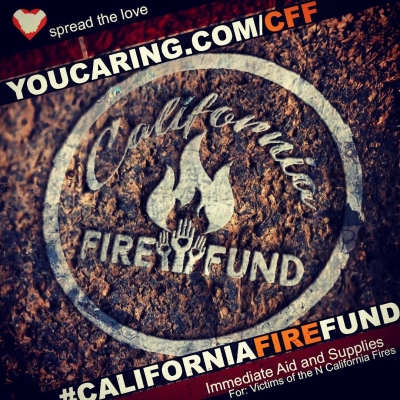 23 oktober: Some friends and I have been working to help everyone impacted by the Northern California Fires. The devastation is heartbreaking. We’ve set up a crowd funding site at www.youcaring/cff that Direct Relief (99.4 % go straight to the victims) will aid in directing and distributing in the most effective way possible. Every bit helps so please find it in your heart to give and spread the word ❤️ #californiafirefund
