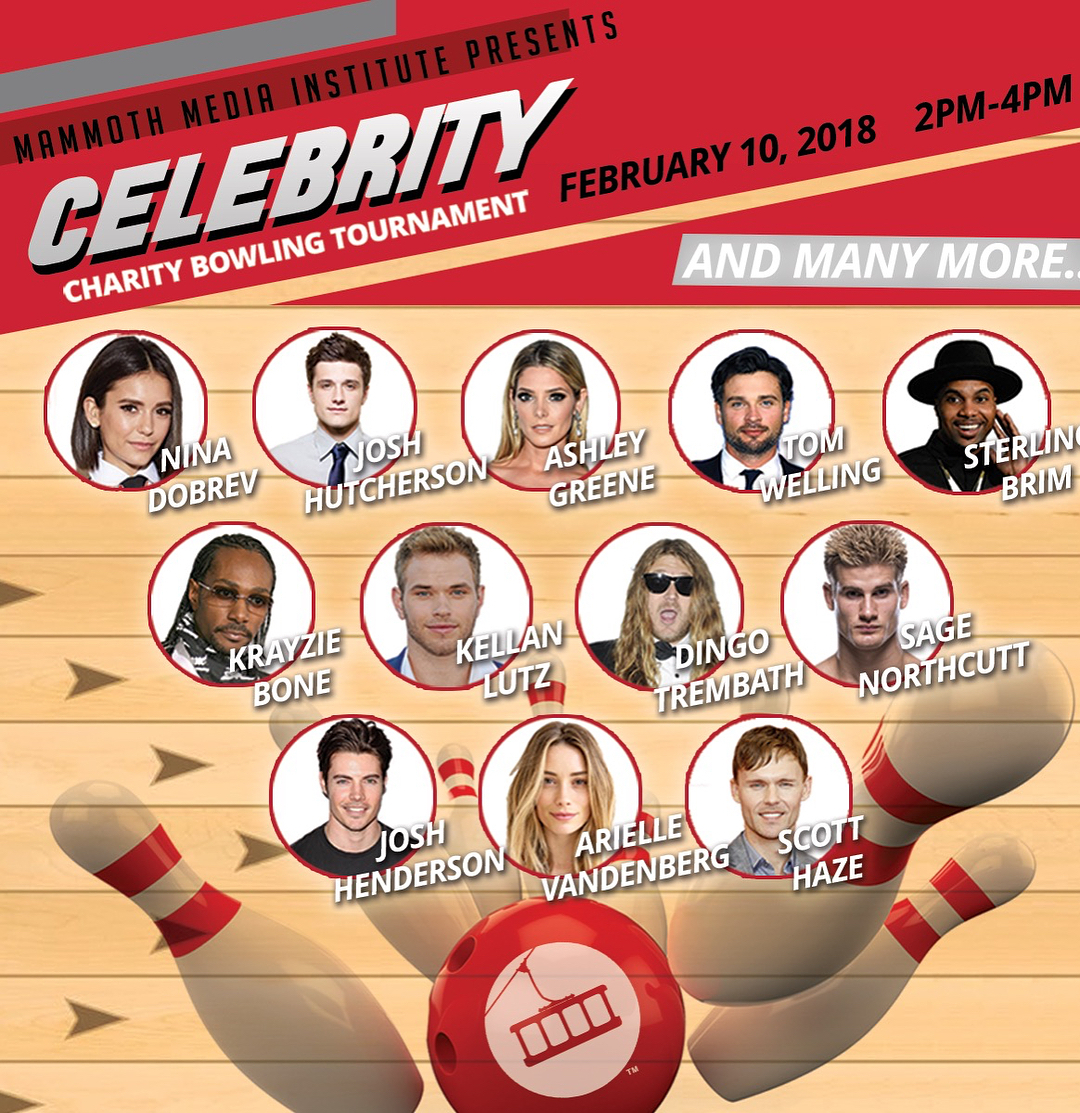 7 februari: Beyond excited to experience @mammothfilmfestival ❤️ ....... and show off my sweet bowling skills.
