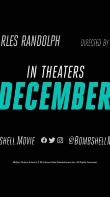 22 augustus: @bombshellmovie

December 
I’m beyond proud to have been a part of this and I️ can’t wait for the world to see this film.
