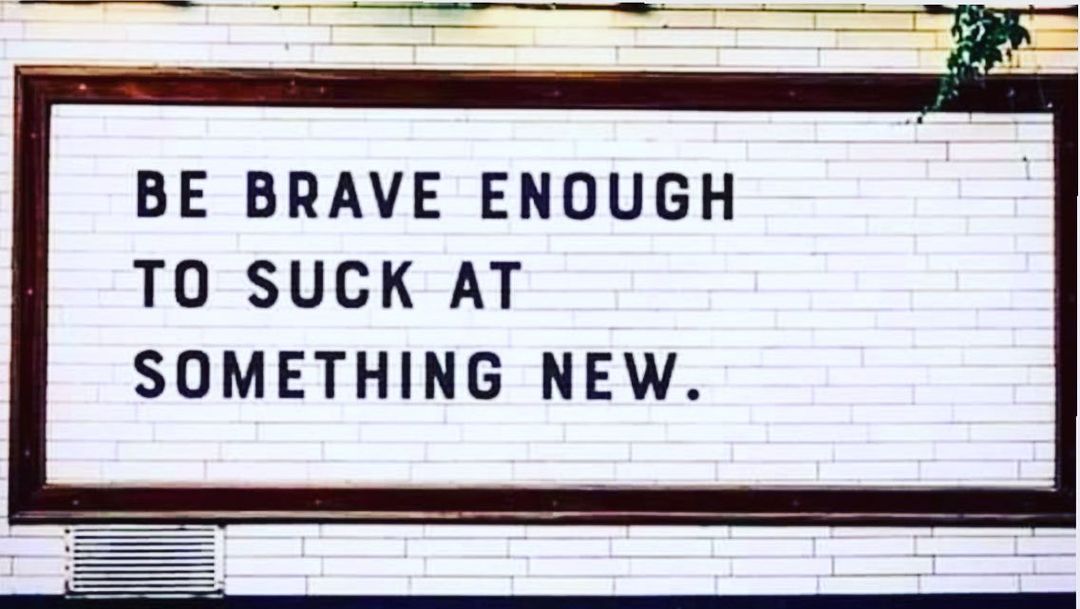13 april: #bebrave #jump #growthmindset

