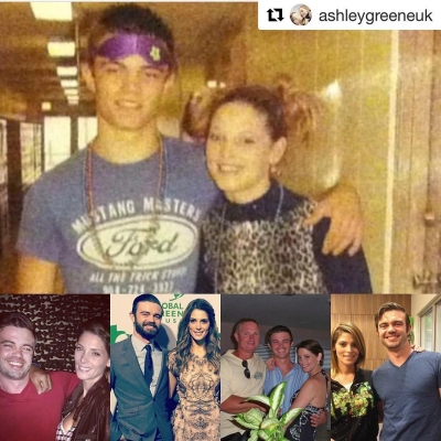 12 april 2017: Thank you to @ashleygreeneuk for the awesome siblings day collage with @ashleygreene !!
