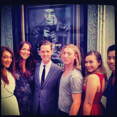 24 Agusutus 2012: #apparition premiere the gangs all here! Julia @emilyolsen @whitlockian @quesocabesakt @jaredeng and Peekaboo Ashley! #funtimes
