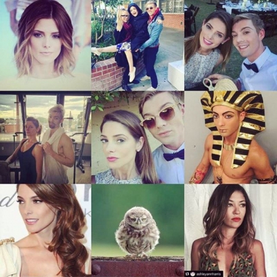 30 december 2015: My #2015bestnine...I'm sure it wasn't because over half was of these beautiful women @ashleygreene @lucyhale @jessicaszohr @kdeenihan... But that owl tho... He's over it and ready for 2016.
