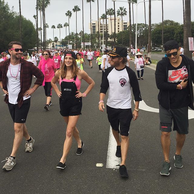 27 September 2015: We crushed the @susangkomen walk in OC!! Thank you to everybody who came out and supported. @officialblairredford @jeremiahworld @ashleygreene @livelokai #livelokai #lokaihero
