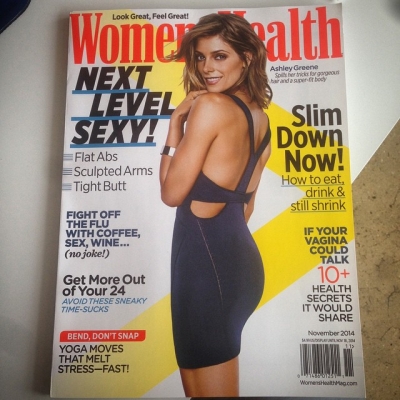 10 Oktober 2014: So excited and proud of this beautiful woman! Damn does she look fine 😍 @ashleygreene #WomansHealth #NextLevelSexy
