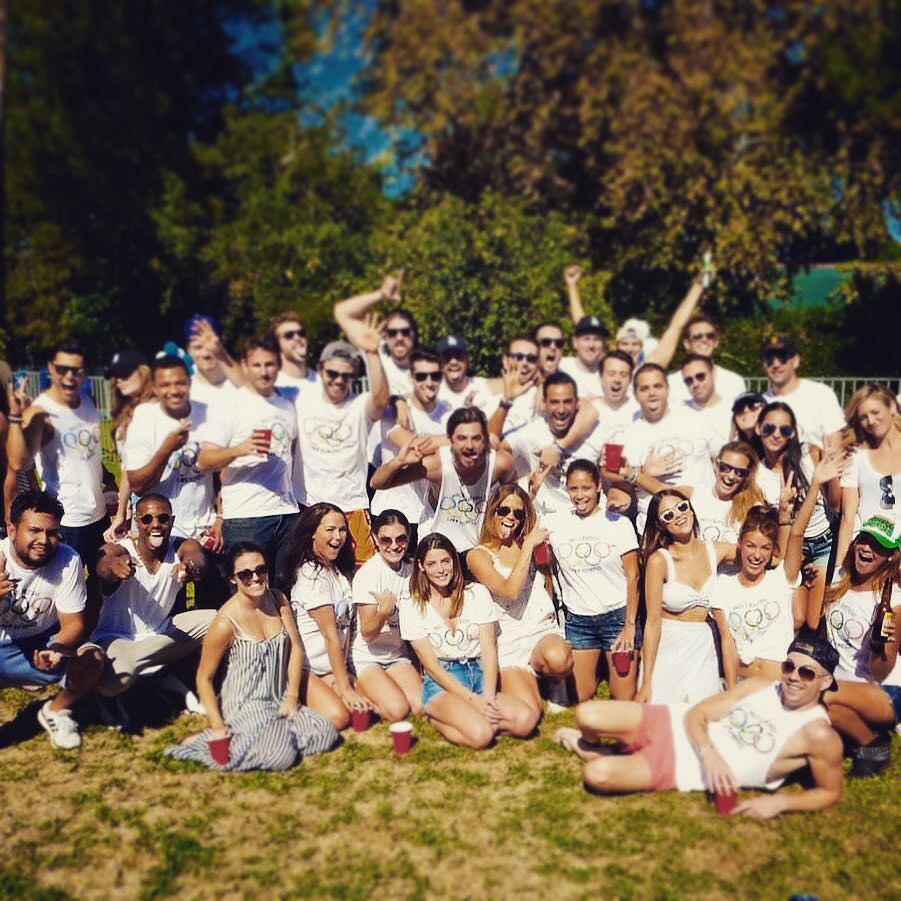 07 september 2015; Paul's Birthday Lawn Olympics. Whole Team Winning. #livelokai @ashleygreene @paulkhoury
