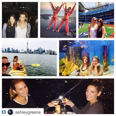 24 juni 2015; #Repost @ashleygreene
Epic weekend in Toronto with @audrhi thank you to @radiovendetta and @johnpangelos for helping make that happen. #orioles #samhunt #thankful
