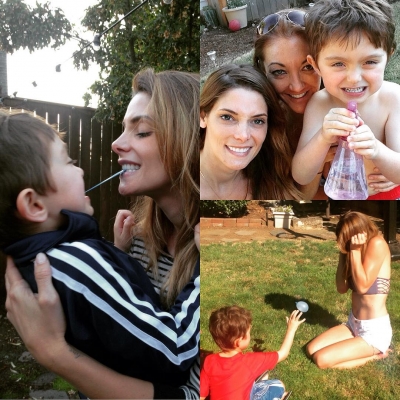 21 augustus 2016: Our own Olympic Sports: water balloon toss, teeth tug of war & spray tag. Come back @ashleygreene cuz it's hot and Nico needs a target other than me! ‪#‎mylittlenico‬ ‪#‎olympics‬ ‪#‎godmommy‬

