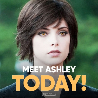 15 juni 2019: LAST CHANCE - Fanmio.com/Ashley - TODAY starting at 11AM PDT you can meet @ashleygreene! Packages start at just $79 for a personal 1-on-1 video meet and greet + HD video recording! 
#Fanmio #AshleyGreene #AliceCullen #Twilight #TwilightSaga #TeamEdward

