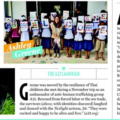 24 November: Pretty cool write up in Us Weekly about my trip to Thailand and A21
