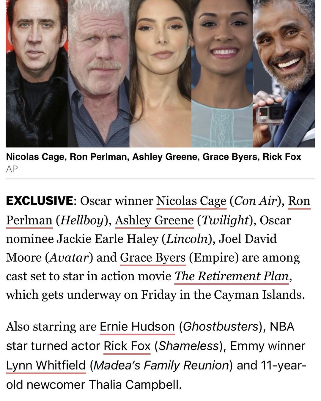 26 mei: I am beyond thrilled to finally announce this!!! I cannot wait to work on this film, and am honored to do so with such incredible talent. Stay tuned, It's gonna be a fun one. #film #ilovemyjob
