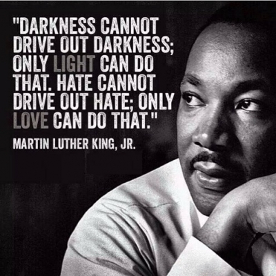 18 januari: Continue to choose love over hate. #mlk

