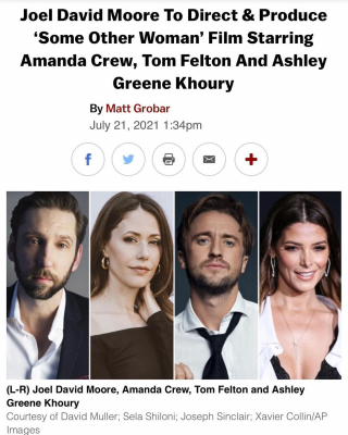 22 juli: So excited to announce that I'm working my my dear friend and director/producer @joeldavidmoore alongside the talented and lovely @amandacrew and @t22felton ... we're making something VERY cool over here and I can't wait for you all to see it. #staytuned
